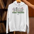 Music Teacher Christmas Holiday Wnter Music Instructor Unisex Hoodie, gift for family, gift for coworker