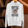 Newtons First Law Physics Jokes Science Teacher Unisex Hoodie, Science Teacher Hoodies, gift for family, gift for coworker