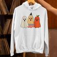 Retro Pencil Ghost Boo Spooky Teacher Halloween Costume Unisex Hoodie, gift for family, gift for coworker