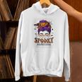 Spooky Paraprofessional Life Halloween Messy Bun Teacher For Men Women Unisex Hoodie, gift for family, gift for coworker Spooky Paraprofessional Life Halloween Messy Bun Teacher For Men Women Unisex Hoodie, gift for family, gift for coworker
