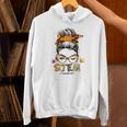 STEM Teacher Messy Bun Fall Vibes Autumn Thanksgiving Men Women Unisex Hoodie, gift for family, gift for coworker