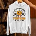 I Teach The Cutest Pumpkins In The Patch Groovy Teacher Fall Unisex Hoodie, Groovy Teacher Hoodies, gift for family, gift for coworker