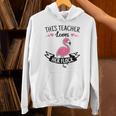 This Teacher Loves Her Flock Cute Flamingo Teacher Unisex Hoodie, gift for family, gift for coworker