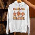 Thankful Teacher Retro Groovy Thanksgiving Fall Women Men Unisex Hoodie, Groovy Teacher Hoodies, gift for family, gift for coworker Thankful Teacher Retro Groovy Thanksgiving Fall Women Men Unisex Hoodie, Groovy Teacher Hoodies, gift for family, gift for coworker