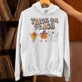 Trick Or Teach Candy Corn Pumpkin Ghost Teacher Unisex Hoodie, gift for family, gift for coworker Trick Or Teach Candy Corn Pumpkin Ghost Teacher Unisex Hoodie, gift for family, gift for coworker