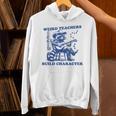Weird Teachers Build Character Shirt Raccoon Teacher Unisex Hoodie, gift for family, gift for coworker