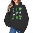 10 Types Of Cactus Succulent Teacher Chart Cactus Lover Tee Women's Hoodie, trending gift