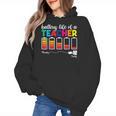 Battery Life Of a Teacher Shirt Thanksgiving Teacher Women's Hoodie, trending gift