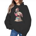 Book Lover Cute Flamingo Reading Teacher Librarian Women Women's Hoodie, trending gift