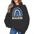 Bulldogs School Mascot Rainbow Teacher Lover Women's Hoodie, trending gift Bulldogs School Mascot Rainbow Teacher Lover Women's Hoodie, trending gift