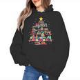 Christmas Library Tree Love Reading Books Nerd Teacher Women's Hoodie, trending gift Christmas Library Tree Love Reading Books Nerd Teacher Women's Hoodie, trending gift