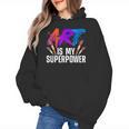 Cool Art For Men Women Art Teacher Artist Painter Superpower Women's Hoodie, trending gift Cool Art For Men Women Art Teacher Artist Painter Superpower Women's Hoodie, trending gift