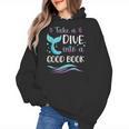 Cute Mermaid Librarian Teacher Dive Into A Good Book Reading Women's Hoodie, trending gift Cute Mermaid Librarian Teacher Dive Into A Good Book Reading Women's Hoodie, trending gift