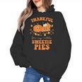 Cute Thanksgiving Teacher Thankful For My Sweetie Pies Mom Women's Hoodie, Couple Gifts, trending gift