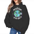 Earth Day Rotation Of The Earth Makes My Day Science Teacher Women's Hoodie, Science Teacher Gifts, trending gift