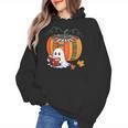 Fall Book Pumpkin Ghost Reading Books Halloween Teacher Women's Hoodie, trending gift Fall Book Pumpkin Ghost Reading Books Halloween Teacher Women's Hoodie, trending gift