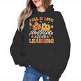 Fall In Love With Learning Fall Teacher Thanksgiving Retro Women's Hoodie, trending gift