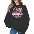 First Day Of School Teacher Girl Coquette Hello Kindergarten Women's Hoodie, trending gift First Day Of School Teacher Girl Coquette Hello Kindergarten Women's Hoodie, trending gift