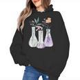 Flowers Test Tube Chemistry Student Science Teacher Women Women's Hoodie, Science Teacher Gifts, trending gift