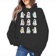 Ghost Reading Books Spooky Librarian Teacher Women Women's Hoodie, trending gift