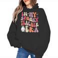 Groovy In My Spooky Teacher Era Halloween Party Boo Women's Hoodie, Groovy Teacher Gifts, trending gift