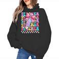 Groovy Teacher Cute Coquette Bow Flower Retro Back To School Women's Hoodie, Groovy Teacher Gifts, trending gift Groovy Teacher Cute Coquette Bow Flower Retro Back To School Women's Hoodie, Groovy Teacher Gifts, trending gift