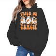 Groovy Teacher Halloween Trick Or Teach Ghost Men Women Kids Women's Hoodie, Groovy Teacher Gifts, trending gift Groovy Teacher Halloween Trick Or Teach Ghost Men Women Kids Women's Hoodie, Groovy Teacher Gifts, trending gift