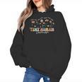 Groovy Tiny Human Tamer Floral Kindergarten Teacher Women's Hoodie, Groovy Teacher Gifts, trending gift