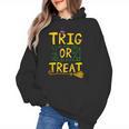 Halloween Math Teacher Trig Or Treat Student School College Women's Hoodie, trending gift