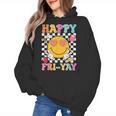 Happy Fri-Yay Groovy Teacher Friday Weekend Fri Yay Women's Hoodie, Groovy Teacher Gifts, trending gift