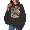 Helping Little Minds Grow Teacher First Day Back To School Women's Hoodie, trending gift Helping Little Minds Grow Teacher First Day Back To School Women's Hoodie, trending gift