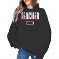 Humor Teacher Empty Battery Power Men Women Women's Hoodie, trending gift