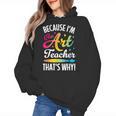 Because I'm The Art Teacher That's Why Artists Men Women Women's Hoodie, trending gift Because I'm The Art Teacher That's Why Artists Men Women Women's Hoodie, trending gift