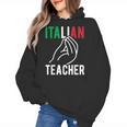 Italian Teacher Italy Italia Back To School First Day Women's Hoodie, trending gift