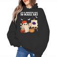 It's A Bootiful Day To Make Art Groovy Art Teacher Halloween Women's Hoodie, Groovy Teacher Gifts, trending gift