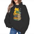 Kawaii Cats Lover Coffee Books Teacher Librarian Cat Women's Hoodie, trending gift
