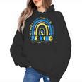 Be Kind Rainbow Down Syndrome Awareness Teacher Blue Yellow Women's Hoodie, trending gift Be Kind Rainbow Down Syndrome Awareness Teacher Blue Yellow Women's Hoodie, trending gift