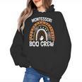 Montessori Teacher Halloween Boo Rainbow Leopard Halloween Women's Hoodie, trending gift