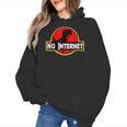 Nerdy No Internet Dinosaur Computer Science Teacher Women's Hoodie, Internet Gifts, Science Teacher Gifts, trending gift