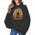 One Thankful Teacher Thanksgiving Turkey Rainbow Fall Women's Hoodie, trending gift One Thankful Teacher Thanksgiving Turkey Rainbow Fall Women's Hoodie, trending gift