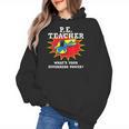 PE Physical Education Teacher Superhero Power School Women's Hoodie, Pe Teacher Gifts, trending gift