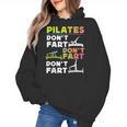 Pilates Instructor Teacher Watercolor Pilates Don't Fart Men Women Kids Women's Hoodie, trending gift