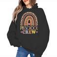 Preschool Crew Cute Leopard Rainbow Back To School Teachers Women's Hoodie, trending gift Preschool Crew Cute Leopard Rainbow Back To School Teachers Women's Hoodie, trending gift