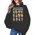 Reading Teacher How To Become a Better Reader Book Lover Fun Women's Hoodie, trending gift Reading Teacher How To Become a Better Reader Book Lover Fun Women's Hoodie, trending gift