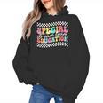 Retro Special Education Squad Groovy Dream Team SPED Teacher Women's Hoodie, Groovy Teacher Gifts, trending gift Retro Special Education Squad Groovy Dream Team SPED Teacher Women's Hoodie, Groovy Teacher Gifts, trending gift