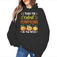 I Teach The Cutest Pumpkins Halloween Teacher Women's Hoodie, trending gift I Teach The Cutest Pumpkins Halloween Teacher Women's Hoodie, trending gift