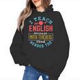 I Teach English Because Math Teachers Need Heroes Too Women's Hoodie, English Teacher Gifts, trending gift