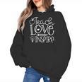 Teach Love Inspire Retro Teacher Kids Back To School Women's Hoodie, trending gift Teach Love Inspire Retro Teacher Kids Back To School Women's Hoodie, trending gift