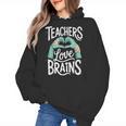 Teacher Halloween Shirt Women Men Teachers Love Brains Women's Hoodie, trending gift Teacher Halloween Shirt Women Men Teachers Love Brains Women's Hoodie, trending gift