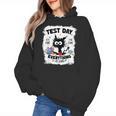 Test Day Stressed Cat Teacher Student Kids Testing Day Women's Hoodie, trending gift